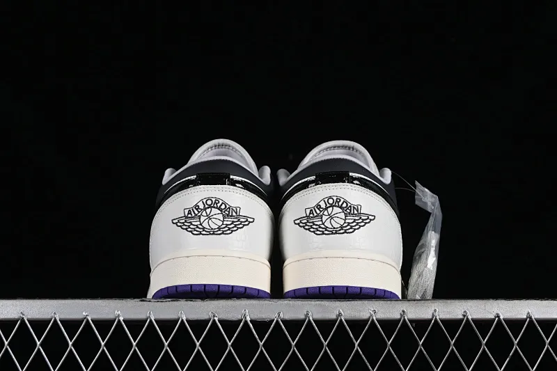 All categories Air Jordan Jordan series basketball shoes Air Jordan 1 Low Air Jordan 1 Low "Purple" AJ1 Joe 1 white black purple low-top cultural casual sneakers HF5759-101